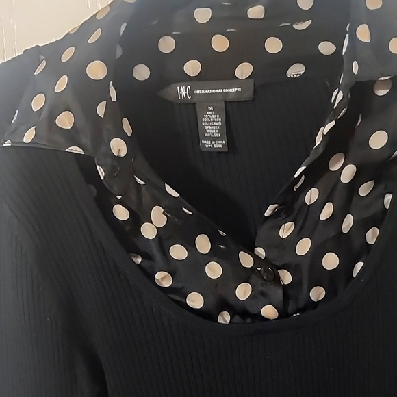 INC Knit and Silk Sweater - Picture 6 of 8